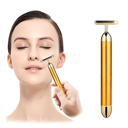 GlowUp Gold Bar Electric Facial Massage Roller