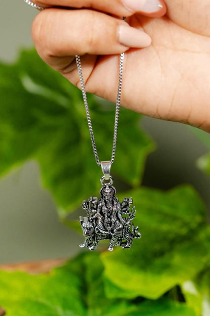 Ambaji Mata Face Pendant with Chain